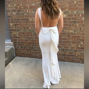 White long dress